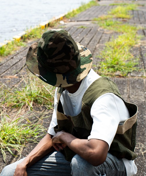 HUNTISM(ハンティズム)の「4Panel Camofulage Mountain Hat(ハット・メンズ・カモフラージュ・FREE)」の7枚目の写真