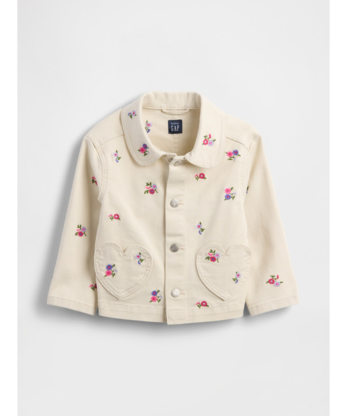GAP(ギャップ)の「ハートポケット ジャケット (幼児・ベビー)(その他アウター・キッズ・ベージュ・110cm/100cm/80cm/90cm/95cm/105cm)」の2枚目の写真