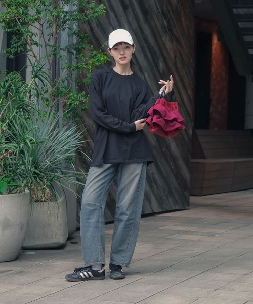 Lee(リー)の「【Lee/リー】モコモコフリル2WAYバッグ(ショルダーバッグ・レディース・ブラック/ボルドー/杢グレー・FREE)」の15枚目の写真