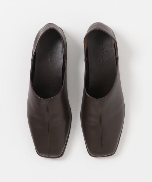 URBAN RESEARCH Sonny Label（アーバンリサーチサニーレーベル）の「スクエアフラットスリッポン（スリッポン・レディース・ブラック/アイボリー/ブラウン・SMALL/MEDIUM/LARGE）」の8枚目の写真