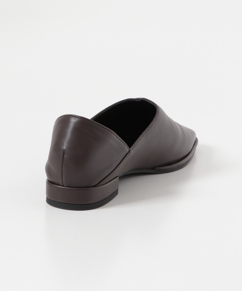 URBAN RESEARCH Sonny Label（アーバンリサーチサニーレーベル）の「スクエアフラットスリッポン（スリッポン・レディース・ブラック/アイボリー/ブラウン・SMALL/MEDIUM/LARGE）」の9枚目の写真