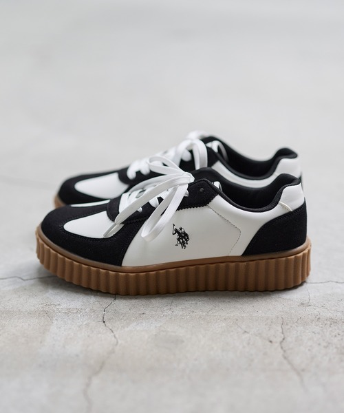 U.S. POLO ASSN.(ユーエスポロアッスン)の「U.S. POLO ASSN. 厚底切替スニーカー(スニーカー・メンズ・ホワイト/ブラック・25.5cm/25cm/27cm/26.5cm/26cm)」の17枚目の写真