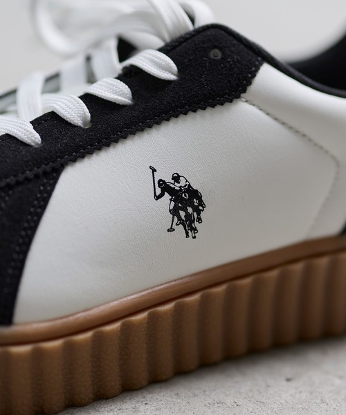 U.S. POLO ASSN.(ユーエスポロアッスン)の「U.S. POLO ASSN. 厚底切替スニーカー(スニーカー・メンズ・ホワイト/ブラック・25.5cm/25cm/27cm/26.5cm/26cm)」の21枚目の写真