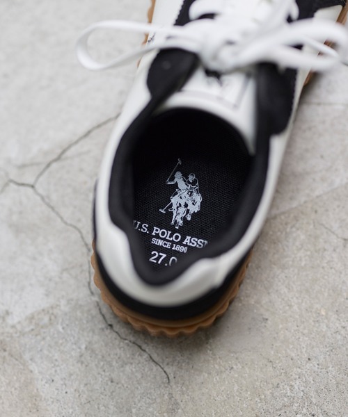 U.S. POLO ASSN.(ユーエスポロアッスン)の「U.S. POLO ASSN. 厚底切替スニーカー(スニーカー・メンズ・ホワイト/ブラック・25.5cm/25cm/27cm/26.5cm/26cm)」の22枚目の写真