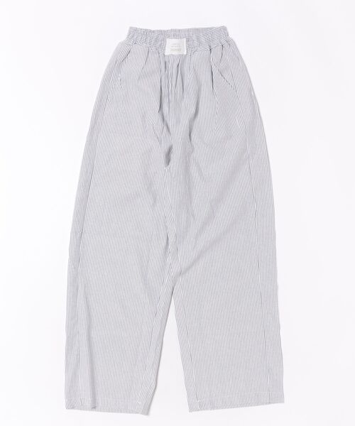 Uenui（ウニュイ）の「waist ribbon wide pants（その他パンツ・レディース・グレー/ライトブルー・FREE）」の4枚目の写真