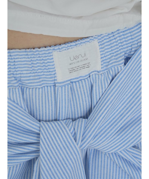 Uenui（ウニュイ）の「waist ribbon wide pants（その他パンツ・レディース・グレー/ライトブルー・FREE）」の21枚目の写真