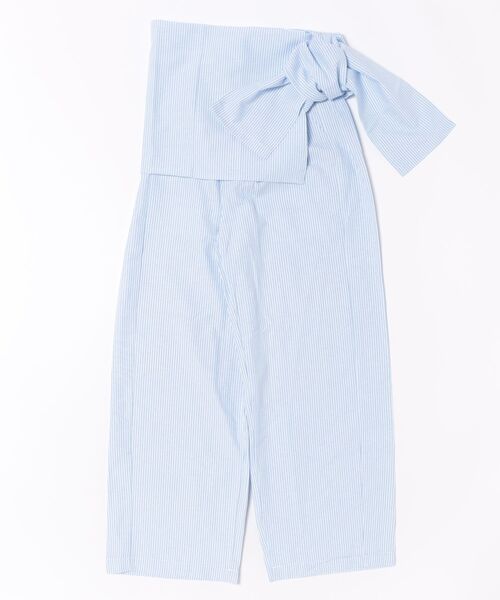 Uenui（ウニュイ）の「waist ribbon wide pants（その他パンツ・レディース・グレー/ライトブルー・FREE）」の9枚目の写真