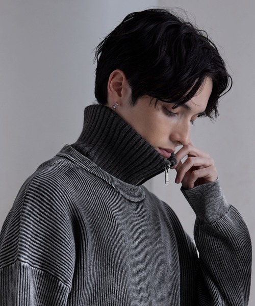 CLEL】Double-Zip Wool Neck Warmer / ダブルジップ ウールネック