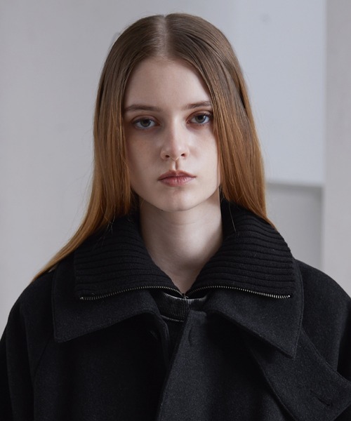 CLEL】Double-Zip Wool Neck Warmer / ダブルジップ ウールネック