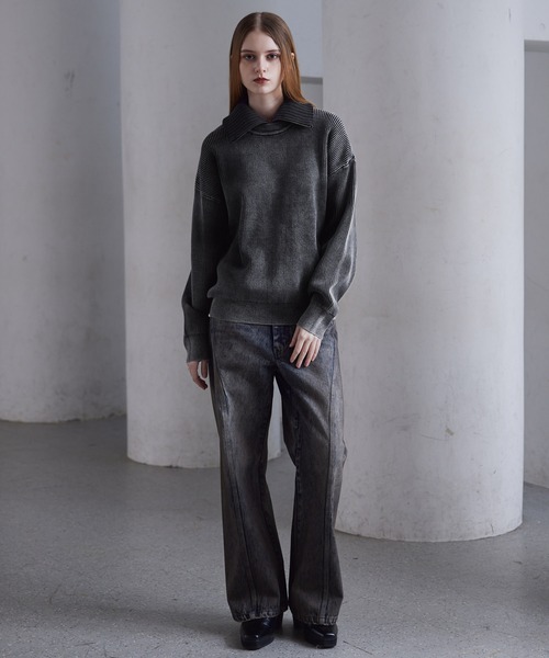 CLEL】Double-Zip Wool Neck Warmer / ダブルジップ ウールネック