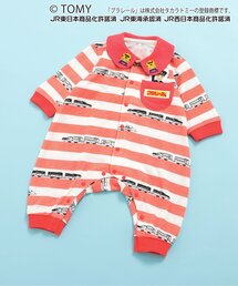 【コラボ】プラレールボーダー総柄カバーオール