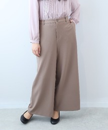 【L～5L 大きいサイズ】【セットアップ】ジョーゼットワイドパンツ