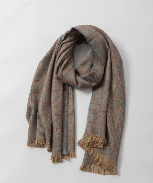 Munich（ミューニック）の「ウィンドウペンストール（ストール/ショール・レディース・カーキ/ネイビー/ベージュ・FREE）」の16枚目の写真