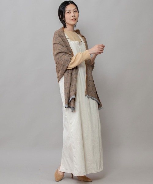 Munich（ミューニック）の「ウィンドウペンストール（ストール/ショール・レディース・カーキ/ネイビー/ベージュ・FREE）」の19枚目の写真