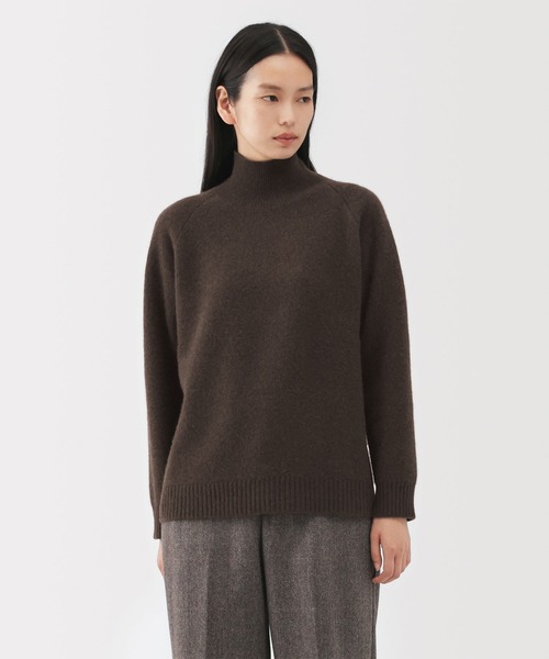 MUJI Labo(ムジラボ)の「〔MUJI Labo〕婦人 ヤク混タートルネックセーター(ニット/セーター・レディース・ダークブラウン・S/M/L)」の2枚目の写真