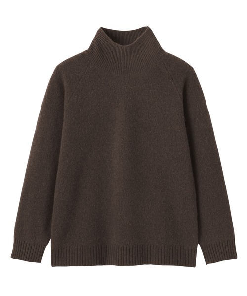 MUJI Labo(ムジラボ)の「〔MUJI Labo〕婦人 ヤク混タートルネックセーター(ニット/セーター・レディース・ダークブラウン・S/M/L)」の4枚目の写真