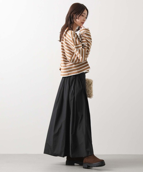 LEMINOR（ルミノール）の「ルミノアショートT（Tシャツ/カットソー・レディース・レッド/ブラウン系/ネイビー系・FREE）」の5枚目の写真