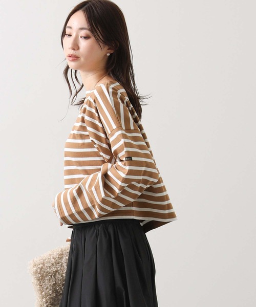 LEMINOR（ルミノール）の「ルミノアショートT（Tシャツ/カットソー・レディース・レッド/ブラウン系/ネイビー系・FREE）」の9枚目の写真