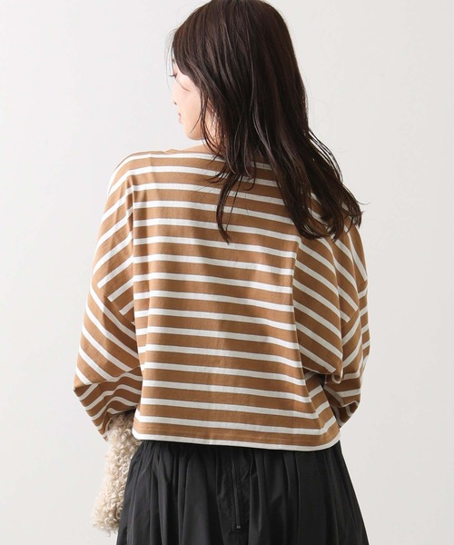 LEMINOR（ルミノール）の「ルミノアショートT（Tシャツ/カットソー・レディース・レッド/ブラウン系/ネイビー系・FREE）」の10枚目の写真