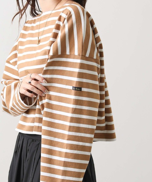 LEMINOR（ルミノール）の「ルミノアショートT（Tシャツ/カットソー・レディース・レッド/ブラウン系/ネイビー系・FREE）」の12枚目の写真