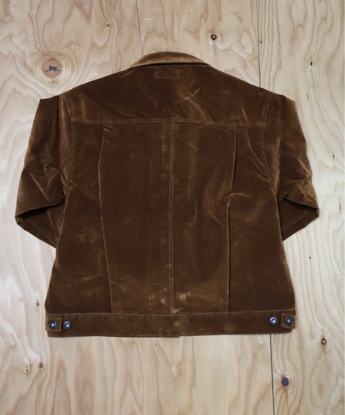 many men many mind（メニーメンメニーマインド）の「MANYMENMANYMINDS / フロッキー加工デニム/PUコーティング加工デニム/トラッカーJKT（デニムジャケット・メンズ・ブラック系その他/ブラウン/ブラック・LARGE/MEDIUM）」の18枚目の写真