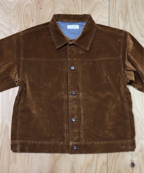 many men many mind（メニーメンメニーマインド）の「MANYMENMANYMINDS / フロッキー加工デニム/PUコーティング加工デニム/トラッカーJKT（デニムジャケット・メンズ・ブラック系その他/ブラウン/ブラック・LARGE/MEDIUM）」の16枚目の写真