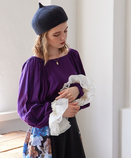 チャイハネ（チャイハネ）の「【チャイハネ】ダブルステッチシュシュ（シュシュ・レディース・ホワイト・FREE）」の5枚目の写真