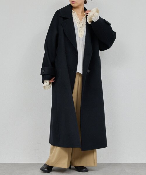 セール】【HERITANOVUM】ウールカシミヤチェストリバーコート（その他