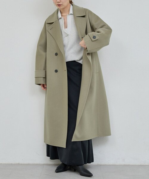 セール】【HERITANOVUM】ウールカシミヤチェストリバーコート（その他