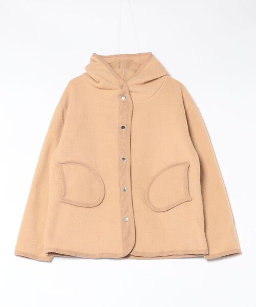 NEW GENTLEMAN(ニュージェントルマン)の「パフュート ボア フード ブルゾン/ジャケット(その他アウター・レディース・グレイッシュベージュ/ベージュ・M/L/XL)」の14枚目の写真