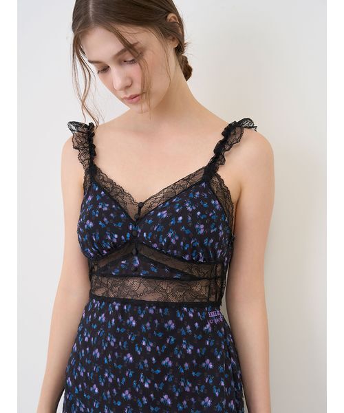 【LILY BROWN × ANNA SUI】ワンピース　28日までの値下げ LILY BROWN Lingerie×ANNA SUI】カップ付きキャミワンピース