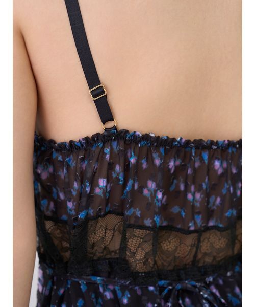 LILY BROWN(リリーブラウン)の「【LILY BROWN Lingerie×ANNA SUI】カップ付きキャミワンピース(ワンピース・レディース・ブラック/ライトブルー・S/M)」の19枚目の写真