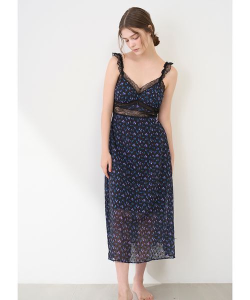 LILY BROWN Lingerie×ANNA SUI】カップ付きキャミワンピース