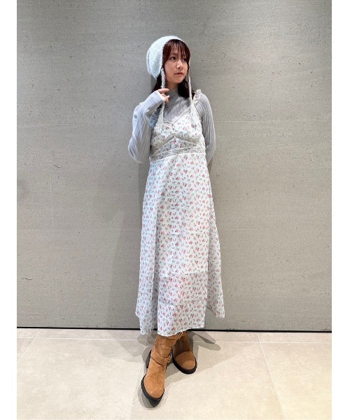 LILY BROWN Lingerie×ANNA SUI】カップ付きキャミワンピース