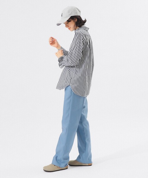 BEAMS BOY(ビームスボーイ)の「【ビームスの百名品】【追加】ロンドン ストライプ ボタンダウン シャツ(シャツ/ブラウス・レディース・ブラック/ネイビー・0/1/2)」の4枚目の写真