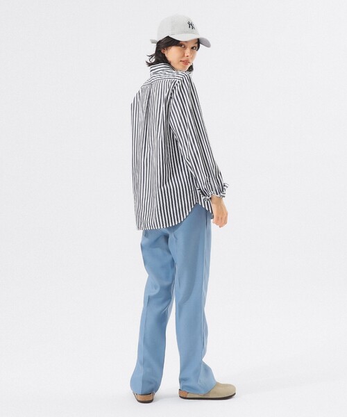 BEAMS BOY(ビームスボーイ)の「【ビームスの百名品】【追加】ロンドン ストライプ ボタンダウン シャツ(シャツ/ブラウス・レディース・ブラック/ネイビー・0/1/2)」の5枚目の写真