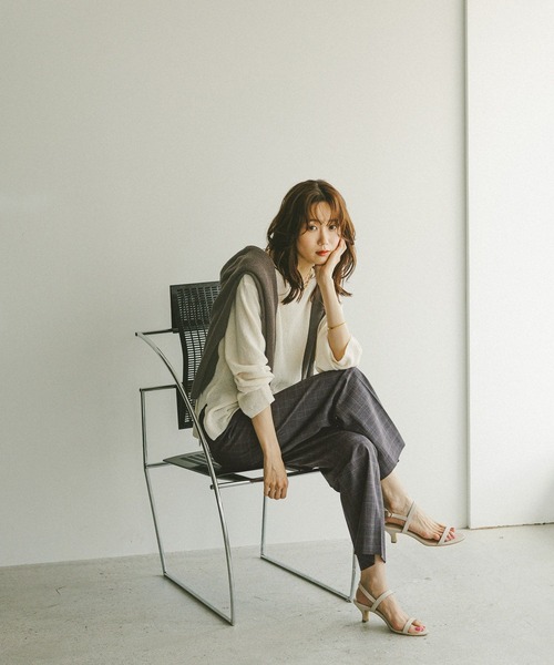 GLOBAL WORK（グローバルワーク）の「ウツクシイージーストレート柄パンツ/575289（その他パンツ・レディース・その他/ブルー系その他7・MEDIUM/SMALL/L-Long/XL-Long/X-LARGE/S-Long/X-SMALL/XX-LARGE/M-Long/LARGE）」の21枚目の写真