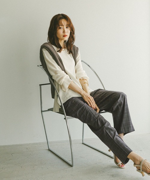 GLOBAL WORK（グローバルワーク）の「ウツクシイージーストレート柄パンツ/575289（その他パンツ・レディース・その他/ブルー系その他7・MEDIUM/SMALL/L-Long/XL-Long/X-LARGE/S-Long/X-SMALL/XX-LARGE/M-Long/LARGE）」の22枚目の写真