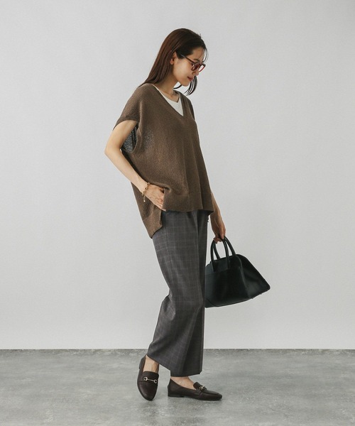 GLOBAL WORK（グローバルワーク）の「ウツクシイージーストレート柄パンツ/575289（その他パンツ・レディース・その他/ブルー系その他7・MEDIUM/SMALL/L-Long/XL-Long/X-LARGE/S-Long/X-SMALL/XX-LARGE/M-Long/LARGE）」の7枚目の写真