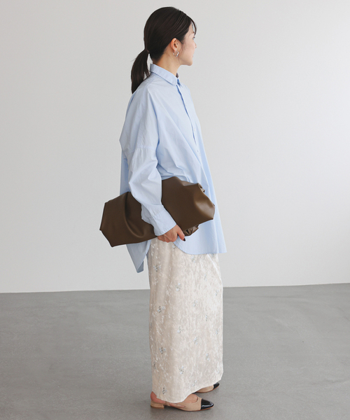 SLOBE IENA フラワーエンブロイダリーベロアスカート フラワーエンブロイダリーベロアスカート（スカート）｜SLOBE