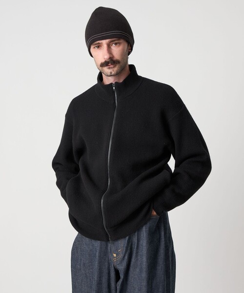 ＜Steven Alan＞ コットン/カシミヤ ポロカラー カーディガン Steven Alan（スティーブンアラン）の「＜Steven Alan