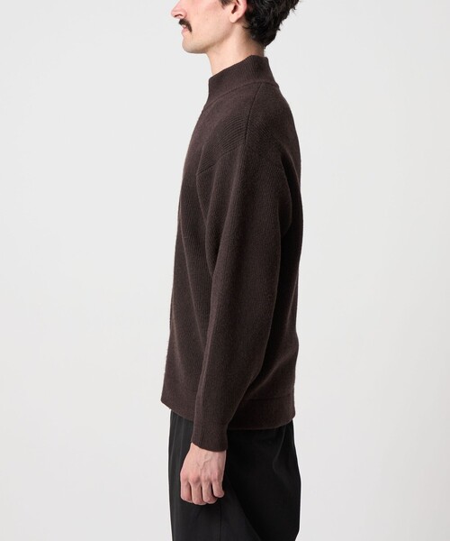 Steven Alan(スティーブンアラン)の「<Steven Alan> エアーハミルトン ドライバーズ ニット(カーディガン/ボレロ・メンズ・ダークブラウン/ブラック・XL/L/M/S)」の6枚目の写真