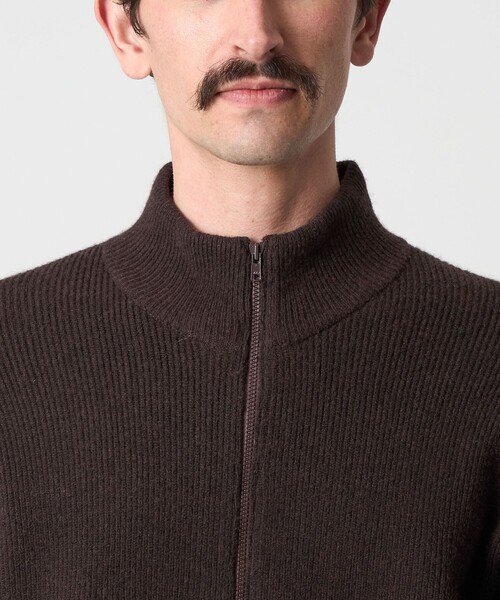 Steven Alan(スティーブンアラン)の「<Steven Alan> エアーハミルトン ドライバーズ ニット(カーディガン/ボレロ・メンズ・ダークブラウン/ブラック・XL/L/M/S)」の8枚目の写真