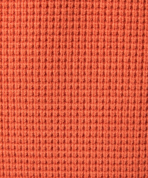 green label relaxing（グリーンレーベルリラクシング）の「コットン ポリエステル ワッフル クルーネック ニット（ニット/セーター・メンズ・ホワイト/オレンジ/ブラック/ライム・S/XL/L/M）」の19枚目の写真