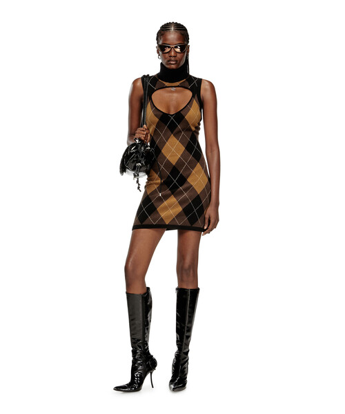 DIESEL（ディーゼル）の「ウィメンズ ニットドレス M-ROMKO-DRESS（ドレス・レディース・ブラック・X-SMALL/SMALL）」の4枚目の写真