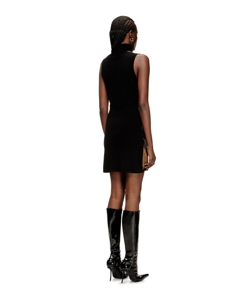 DIESEL（ディーゼル）の「ウィメンズ ニットドレス M-ROMKO-DRESS（ドレス・レディース・ブラック・X-SMALL/SMALL）」の2枚目の写真