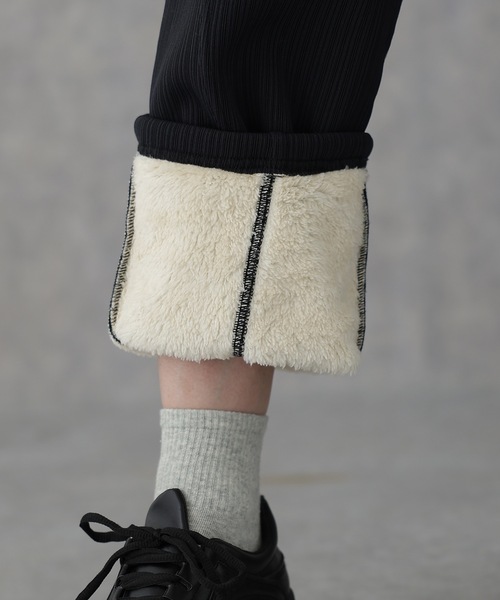 Lace Ladies(レースレディース)の「裏起毛あり/なし ランダム プリーツ ストレッチ パンツ(その他パンツ・レディース・グレー系その他/チャコールグレー・160/155/165)」の20枚目の写真