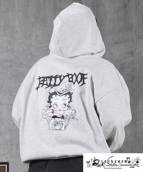 AW 裏起毛 バックプリント ZIPパーカ－ メンズ レディース ユニ