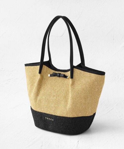TOCCA（トッカ）の「MIGNON BASKET かごバッグ（かごバッグ・レディース・ベージュ系/ブラック系・F）」の4枚目の写真