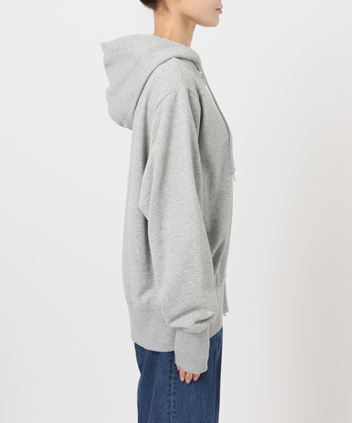 Champion(チャンピオン)の「ウォッシャブル / Champion/チャンピオン CVC French Terry F/ZHOODEDSWEAT(パーカー・レディース・ブラック/チャコールグレー/ナチュラル・FREE)」の4枚目の写真